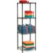 Nexel Black Epoxy 5 Tier Wire Shelving Starter Unit 24 W x 18 D x 74 H