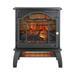 Infrared Quartz Heater 17.5 Portable Electric Fireplace Space Heater with 3D Flame Effect Free Standing Fireplace Stove Heater for Office Home Overheat and Tip-Over Protection for Indoor Outdoor