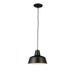 Mason Pendant Light Barn Industrial Farmhouse Modern 1-Light Adjustable Ceiling Mount Hanging Pendant Design House Light for Living Dining Room Bar Area Oil Rubbed Bronze 587436