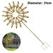 1 pcs Metal Windmill Outdoor Metal Kinetic Garden Wind Spinners Yard Windmills Decorative Lawn Ornament Wind Mills for Decoration Outside Yard Garden Sculpture Stake