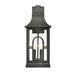 Elk Home 8.5-Inch Wide Outdoor Triumph Wall Sconce Textured Black