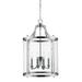 Payton 4 Light Pendant in Chrome with Clear Glass