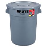 Rubbermaid Commercial FG863292GRAY 32 gal Garbage Can Brute All-Inclusive Container (Gray)