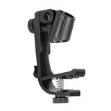 JUNTEX Microphone Stand Mic Clamp Holder Adjustable Clip On Drum Rim Shock Mount Microphone Stand Bracket for Show Heavy Duty