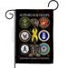 Breeze Decor G158667-BO United we Support Armed Forces Military Service Double-Sided Decorative Garden Flag Multi Color