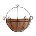 Iron Wall Hanging Planters Basket 9.8 Inches Half Round Plant Flower Wall Holder With Coir Liner Plant Hanger Decoration For Garden Porch Balcony Indoor Outdoor