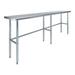 AmGood 96 Long x 18 Deep Stainless Steel Work Table Open Base | Work Station | Metal Work Bench