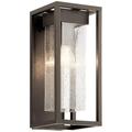 1 Light Medium Outdoor Wall Mount with Transitional Inspirations 16 inches Tall By 7 inches Wide-Olde Bronze Finish Bailey Street Home 147-Bel-4402464