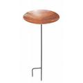 Polished Copper Birdbath with stand