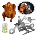 OUSITAID Beer Can Chicken Stand for Grill Motorcycle BBQ Portable Chicken Holder Stainless Steel Beer Chicken Roaster Chicken Stand for Grill