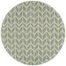 Couristan 7.5 x 7.5 Sage and Champagne Chevron Outdoor Rug