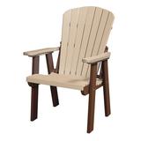 Furniture Classics Model 511WWTB Fan Back Chair in Weatherwood with a Tudor Brown Base