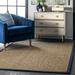 nuLOOM Hesse Checker Weave Seagrass Accent Rug 2 6 x 4 Navy