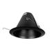 NICOR Lighting 6-Inch Airtight Recessed Cone Baffle Trim Black (17550ABK)