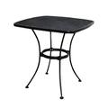 Woodard Uptown 28 Steel Mesh Square Bistro Style Patio Dining Table Black