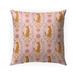 Wild Cat Pink Outdoor Pillow by Kavka Designs