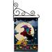 Halloween Happy Witch Garden Flag Set Fall 13 X18.5 Double-Sided Decorative Vertical Flags House Decoration Small Banner Yard Gift
