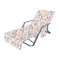 Beach Chair Cover Non-slip Pool Sun Lounger Cover with Pockets