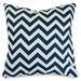 Majestic Home Goods Indoor Outdoor Navy Chevron Extra Large Decorative Throw Pillow 24 in L x 10 in W x 24 in H
