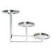 HUBERTÂ® Chrome 3-Tier Buffet Stand For Bowls - 8 L x 22 W x 13 H