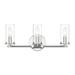 Designers Fountain Hudson Heights 3 Light Polished Nickel Bathroom Vanity Light Fixture D268C-3B-PN