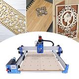 Loyalheartdy 4040 CNC Machine Kit Pro Milling Machine 100W CNC Router Machine USB CNC Engraving Machine Blue Silver