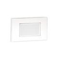 WAC Lighting Landscape Diffused LED Aluminum Step and Wall Light in White/Amber