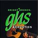 BB40M GHS Bright Bronze Medium Acoustic Guitar Strings