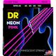DR Handmade Strings NPB-45-U 45-105 DR Hi-Def Neon Bass Strings Pink