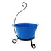 Enameled Galvanized Steel Planter with Iron Stand