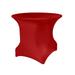 Ultimate Textile (10 Pack) Round Fitted Stretch Spandex Table Cover - for 30 and 36-Inch Round Tables Red