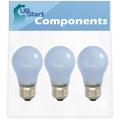 3-Pack 241555401 Refrigerator Light Bulb Replacement for Frigidaire DGHS2665KF0 Refrigerator - Compatible with Frigidaire 241555401 Light Bulb