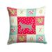 Thai Lilac 2 Cat Love Fabric Decorative Pillow Red