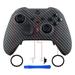 eXtremeRate Black Silver Carbon Fiber Faceplate Soft Touch Front Shell for Xbox One Elite Series 2 Model 1797 Xbox One Elite Series 2 Core - Thumbstick Accent Rings Included