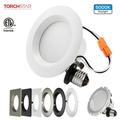 TORCHSTAR 4 Inch Dimmable Recessed LED Downlight 10W White Trim Interchangeable 800lm 5000K Daylight