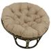 Blazing Needles 48 in. Solid Outdoor Spun Polyester Papasan Cushion Sandstone