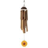 Woodstock Windchimes Flower Bamboo Chime Sunflower Wind Chimes For Outside Wind Chimes For Garden Patio and Outdoor DÃ©cor 24 L