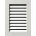 16 W x 34 H Rectangle Gable Vent (21 W x 39 H Frame Size): Functional PVC Gable Vent w/ 1 x 4 Flat Trim Frame