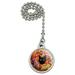 Halloween Black Cat Hiding in Candy Ceiling Fan and Light Pull Chain