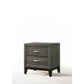 24 X 16 X 25 Weathered Gray Paper Veneer Nightstand