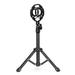 muslady Tabletop Microphone Tripod Stand Desktop Mic Stand Metal Mic Tripod with Mic Holder for Streaming Recording