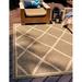 Unique Loom Diamonds Outdoor Trellis Rug 8 0 x 11 4 Brown