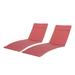 GDF Studio Albany Red Lounge Cushion Set of 2 Cushion Only