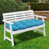 Sweet Home Collection 44 x 19 Tufted Outdoor Loveseat Cushion Teal