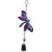Xyer Colorful Dragonfly Pendant Bell Tube Wind Chimes Indoor Outdoor Garden Decor