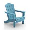 VOUA Folding Adirondack Chair Resin Outdoor Patio Furniture Tiffany