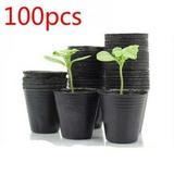 Big Clearance! 100pcs Home Garden Planter Plant Nursery Plant Pots Garden Nursery Pots Round Flower Seedlings Sowing Growing Pot