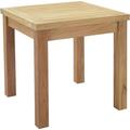 Modway Marina Premium Grade A Teak Wood Outdoor Patio Square Side End Table in Natural