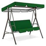 Swing Seat Cover Chair Waterproof Shield Patio Garden Yard Outdoor Seat Cover Patio Garden Yard Outdoor Swing Seat Cover Chair Waterproof Cushion Seat Replacement Dark Green Top 190*132*15cm