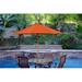 9 ft. Wood Market Umbrella Orange